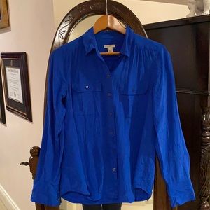 Button Up Silk Blouse